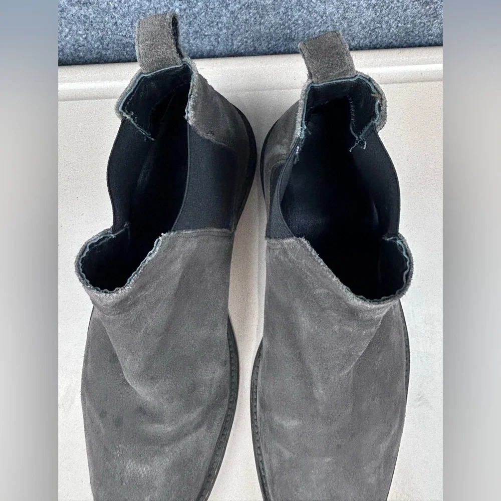 ALLSAINTS Mens Chelsea Boot Gray Men's 42 US 9